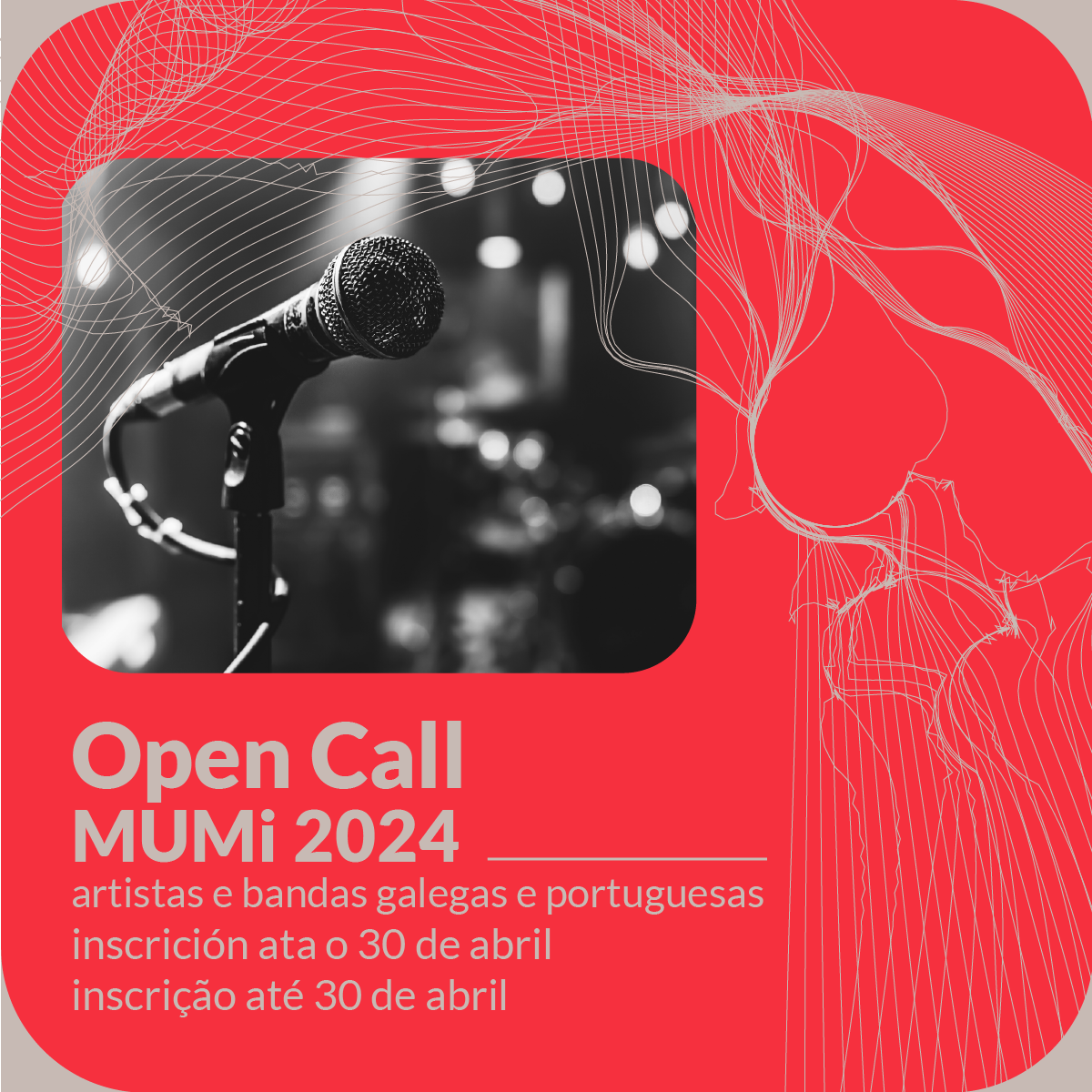 MUMI Open Call Artistas e bandas galegas e portuguesas 2024